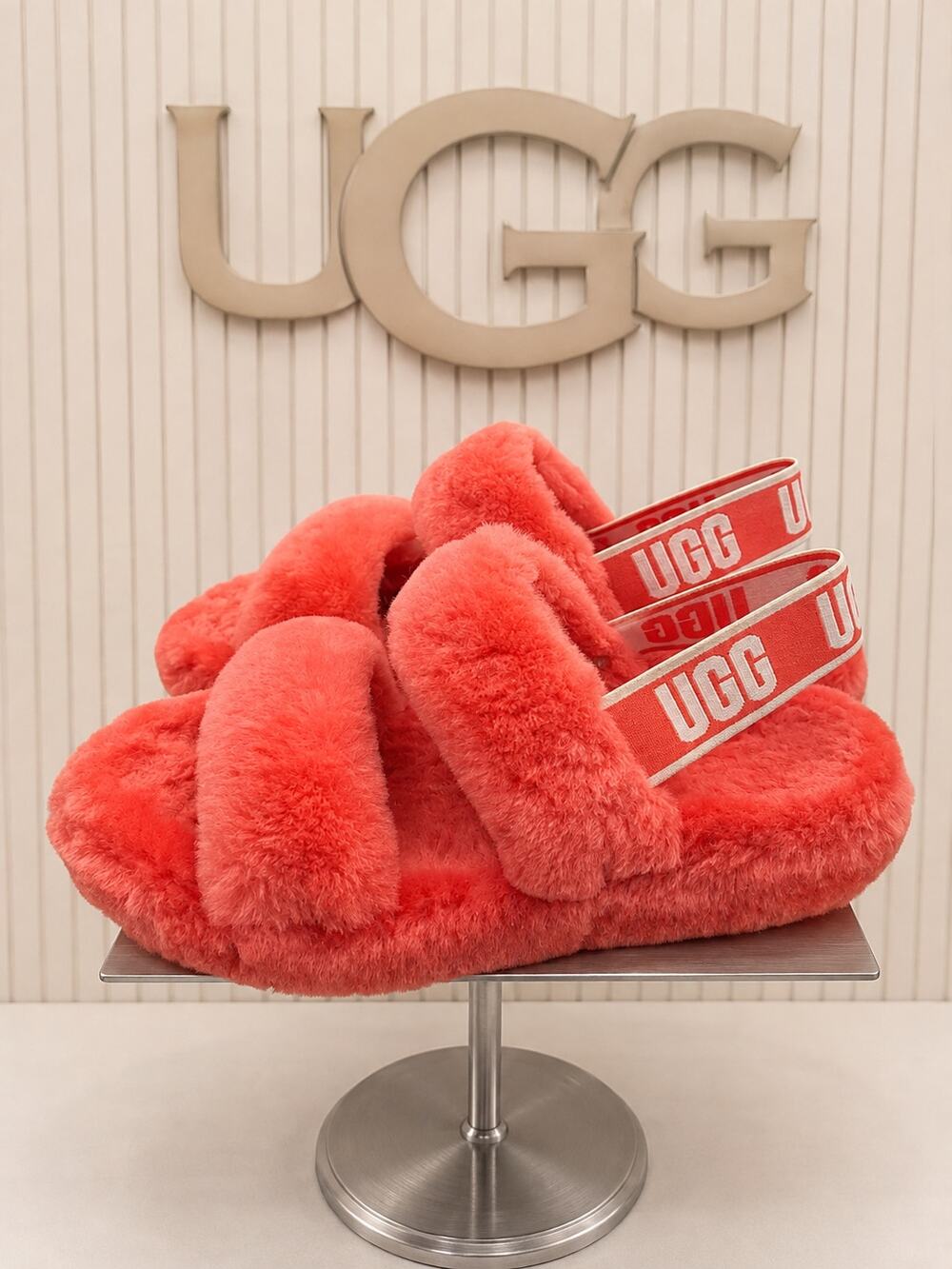 UGG Oh Yeah Sheepskin Slingback Platform Sandals 1107953 Women’s 8
